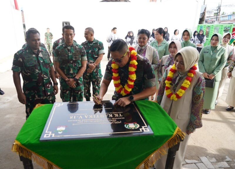 Dukung SDM Unggul, Danrem 101/Ant Renovasi Total TK Kartika V-18