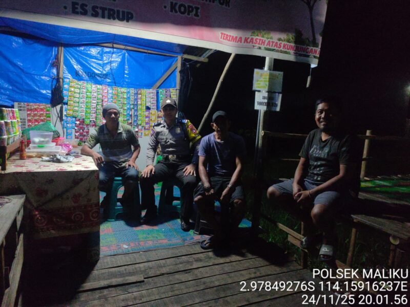 Antisipasi Terjadinya Tindak Pidana Polsek Maliku Patroli Malam.