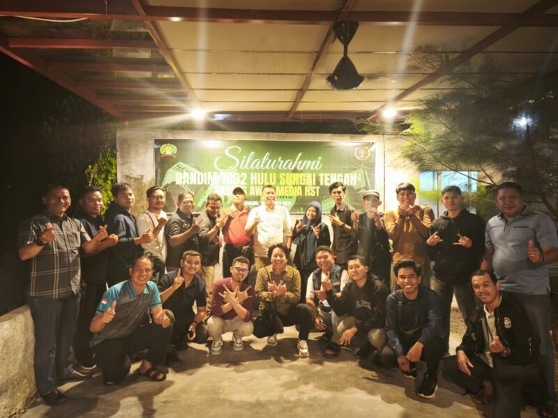 Kodim 1002/HST Perkuat Kemitraan dengan Insan Pers, Lewat Silaturahmi Bersama