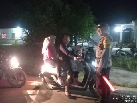 Polsek Maliku Laksanakan KRYD di Wilayah Hukumnya