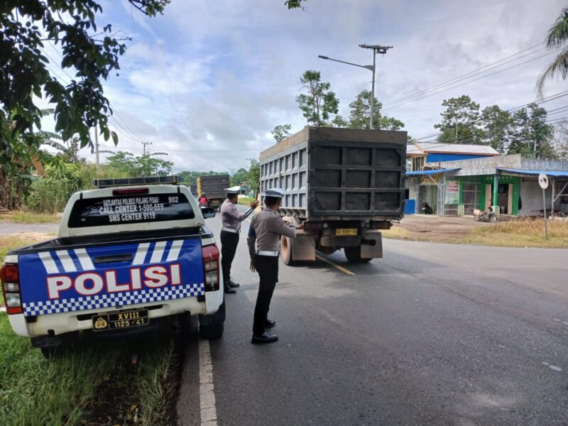 Patroli Satlantas Polres Pulang Pisau Giat Patroli, Wilayah Pantau Lokasi Rawan Laka Lantas