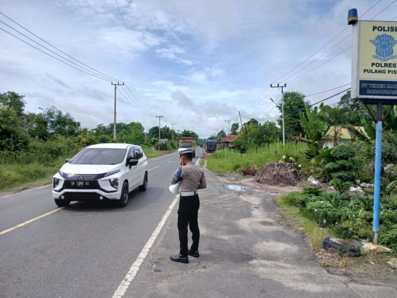 Gencarkan Edukasi Keselamatan, Polantas Pulang Pisau Gelar Penling Ops Zebra Telabang 2025