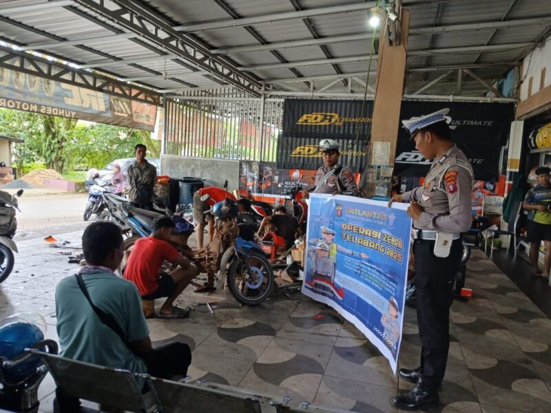 Sosialisasi Ops Zebra Telabang 2025, Polres Pulang Pisau Edukasi Warga Soal Tertib Lalu Lintas