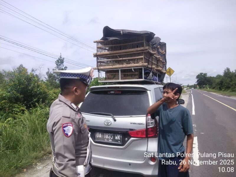 Kendaraan Overload Dicegat, Sopir Diberi Teguran