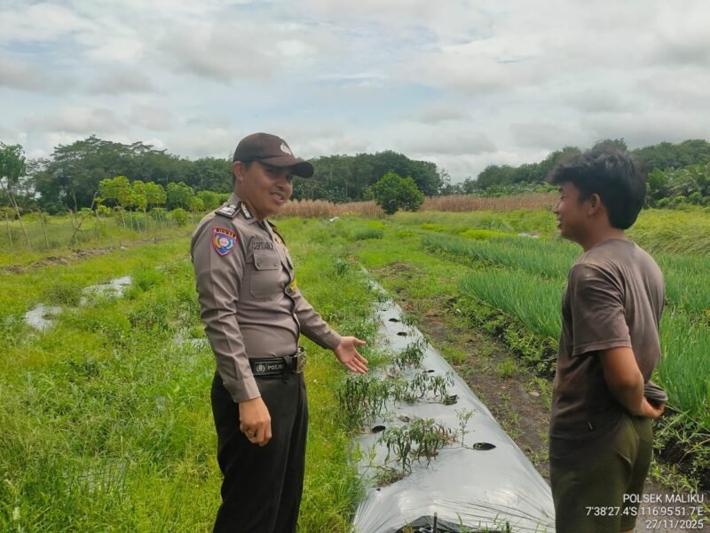 Sambang ke Masyarakat, Personel Polsek Maliku Lakukan Sosialisasi dan Imbauan