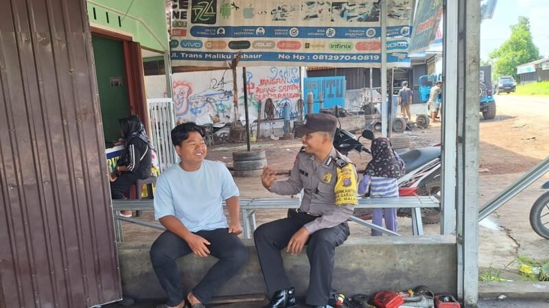 Polsek Maliku Sambangi Masyarakat dengan Beri Imbauan