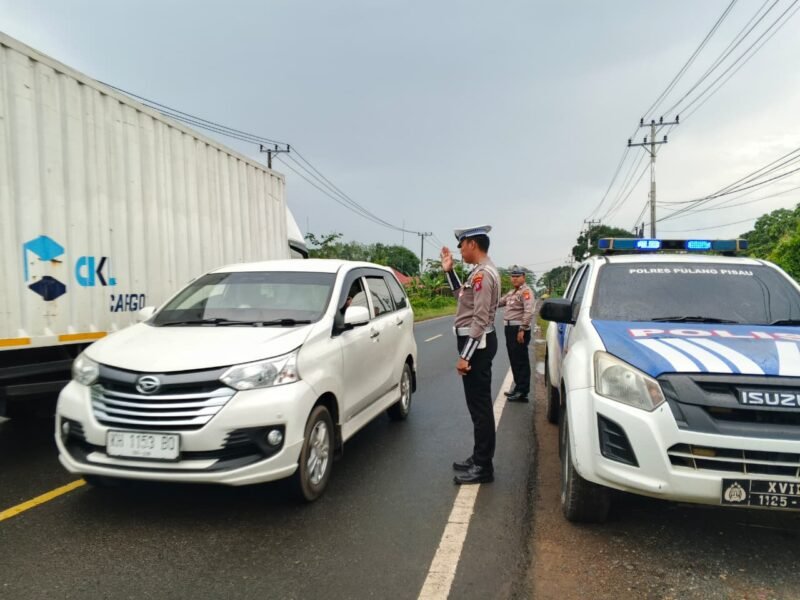 Satlantas Polres Pulang Pisau Gelar Patroli di Daerah Rawan Pelanggaran dan Laka Lantas
