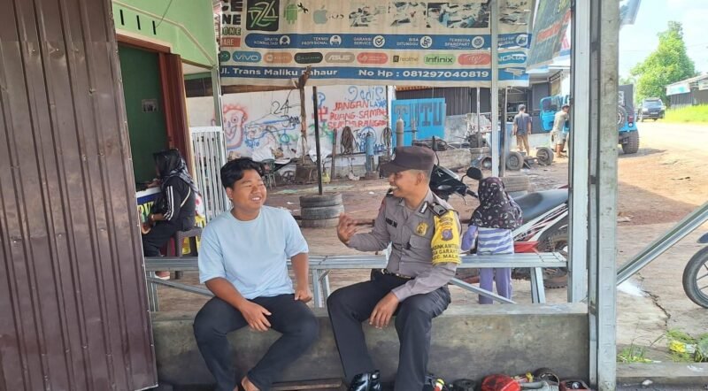 Sambang ke Masyarakat, Personel Polsek Maliku Lakukan Sosialisasi dan Imbauan