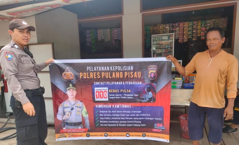 Personel Polsek Maliku Sosialisasi Kepada Masyarakat Kecamatan Maliku