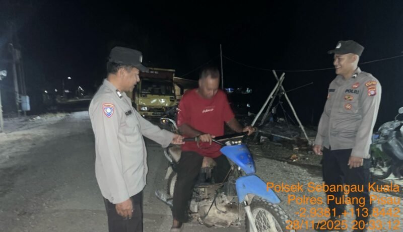 Polsek Sebangau Kuala laksanakan kegiatan KRYD di wilayah kecamatan Sebangau Kuala