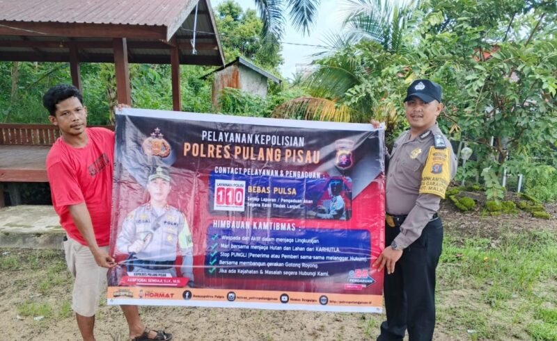 Sampaikan Imbauan Kamtibmas Kepada Masyarakat oleh Personel Polsek Maliku
