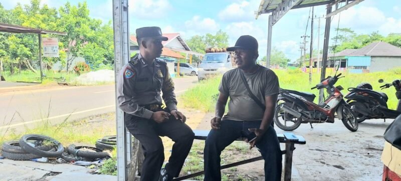 Sambang ke Masyarakat, Personel Polsek Maliku Lakukan Sosialisasi dan Imbauan