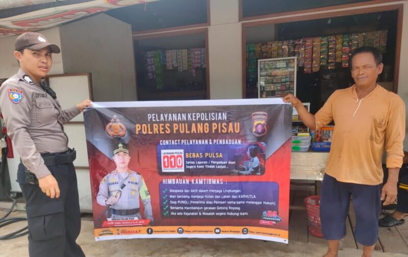 Polsek Maliku Sambangi Masyarakat dengan Beri Imbauan