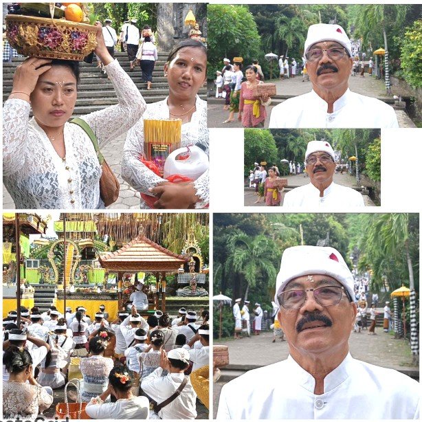 TargetNews.ID/Habib Gila/Foto/Ida Mangku Kade Temaja, Mangku Pemucuk Pura Melanting