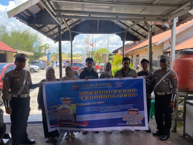 Sat Lantas Polres Pulang Pisau Intensifkan Sosialisasi Ops Zebra Telabang 2025 Untuk Tingkatkan Kesadaran Tertib Berlalu Lintas