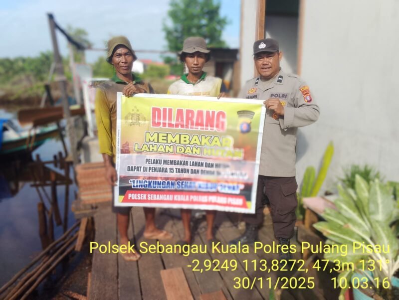 Polsek Sebangau Kuala Laksanakan Sosialisasi Karhutla