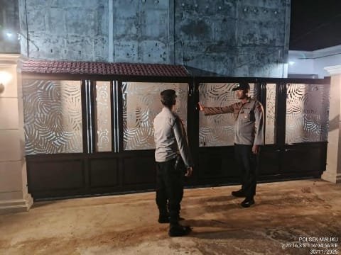 Personil Polsek Maliku Lakukan Patroli Guna Cegah Kriminalitas