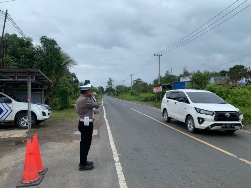 Satlantas Polres Pulang Pisau Gelar Patroli Wilayah dan Pantau Lokasi Rawan Laka Lantas