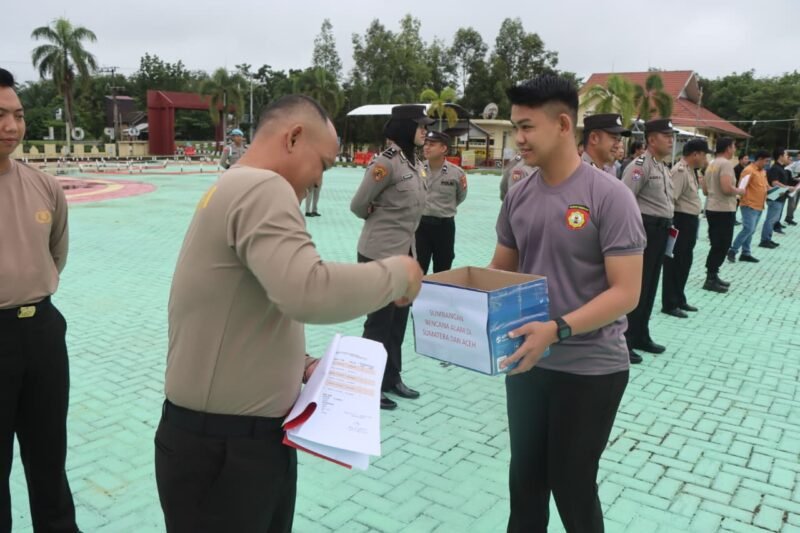 Gerakan Spontan! Polres Pulang Pisau Kumpulkan Bantuan untuk Ringankan Beban Korban Banjir di Sumatra