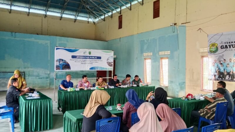 Babinsa Gayung Bersambut Hadiri Konsultasi Publik Pemanfaatan dan Pengambilan Permukaan Air di Wilayah Binaan
