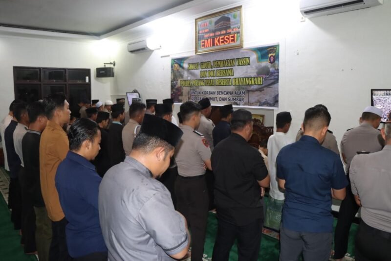 Solidaritas Mengalir, Polres Pulang Pisau Bersama Santri Ponpes Hidayatullah Doakan Korban Bencana Alam Sumatera
