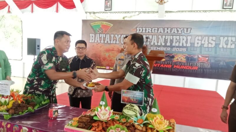 Dandim 1208/Sambas Hadiri Peringatan HUT ke-7 Yonif 645/GTY