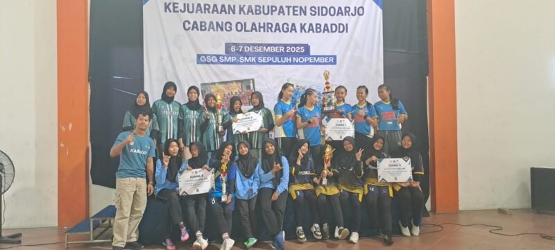 TargetNews.ID/Foto/Pelajar Sidoarjo Ramaikan Kejurkab Kabaddi Sidoarjo 2025