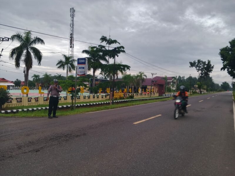 Satlantas Polres Pulang Pisau Gelar Pengaturan Pagi Wujudkan Keamanan Pelajar di Jam Padat