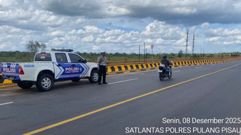 Patroli Satlantas Polres Pulang Pisau Giat Patroli Wilayah Pantau Lokasi Rawan Laka Lantas