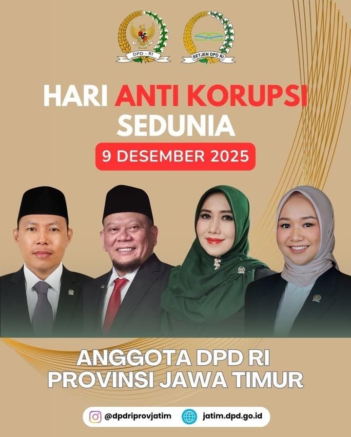 Hakordia 2025, Senator Jatim Lia Istifhama Ajak Masyarakat Perkuat Budaya Antikorupsi (TargetNews.ID Istimewah)