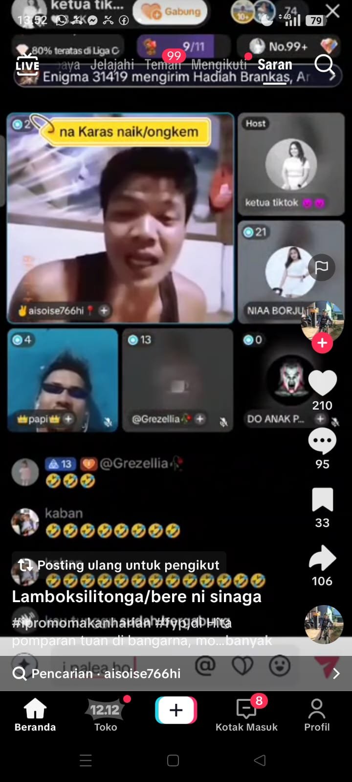 TARGETNEWS.ID/FOTO/PERNYATAAN DIDUGA MENGHINA MARGA SILLITONGA DI LIVE TIKTOK KIAN MEMANAS: ADA KLAIM PERNAH MEMBUNUH ORANG, WARGA DESAK POLISI BERTINDAK