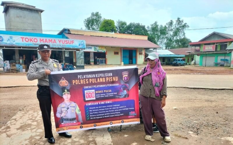 Polsek Maliku Sambangi Masyarakat dengan Beri Imbauan
