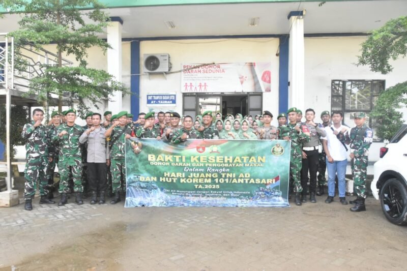 Kodim 1002/HST Wujudkan TNI Manunggal Rakyat Melalui Bhakti Kesehatan