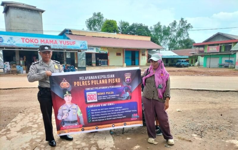 Personel Polsek Maliku Sosialisasi Kepada Masyarakat Kecamatan Maliku