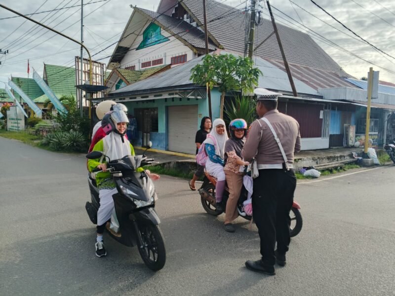 Patroli dan Himbauan Kamseltibcarlantas, Satlantas Polres Pulang Pisau Tingkatkan Disiplin Berlalu Lintas Masyarakat