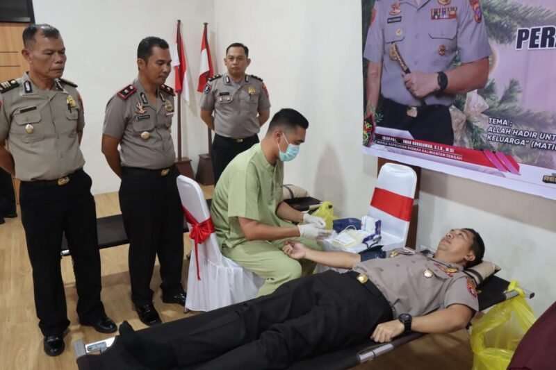 Aksi Kemanusiaan Warnai Natal 2025, Polres Pulang Pisau Gelar Bakti Kesehatan Donor Darah