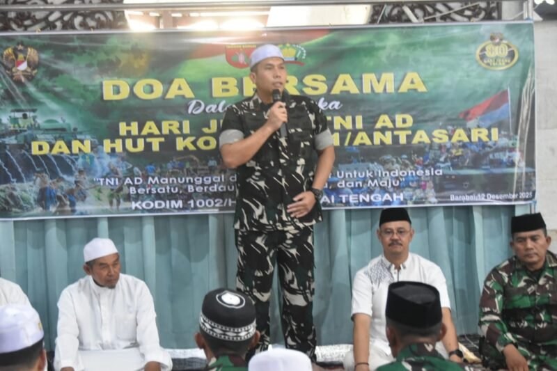 Kodim 1002/HST Sambut Hari Juang dengan Memperkuat Spiritualitas dan Kepedulian Sosial