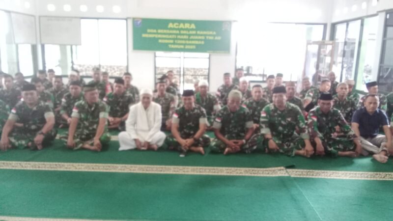 Kodim 1208/Sambas Gelar Doa Bersama Sambut Hari Juang TNI AD ke-80 Tahun 2025
