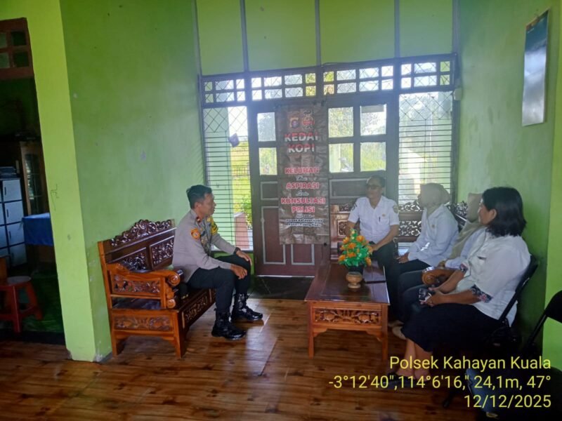 Gelar Jumat Curhat, Polsek Kahayan Kuala dengarkan Keluhan dan Harapan Masyarakat Desa Bahaur hilir Kec.Kahayan Kuala