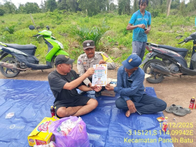 Polsek Pandih Batu Laksanakan Sosialisasi Call Center di Polsek Pandih Batu