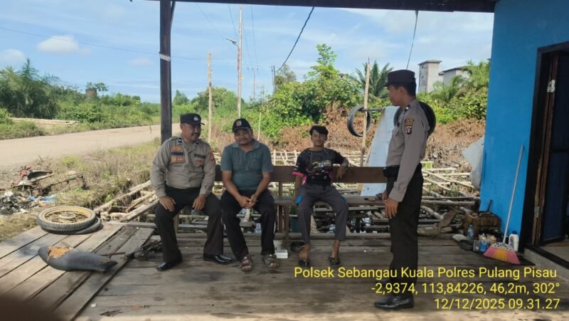 Polsek Sebangau Kuala sambang dan Lakukan Sosialisasi dan imbauan Kepada Masyarakat.