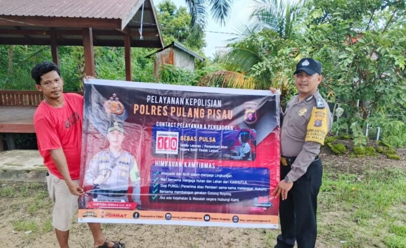 Personel Polsek Maliku Sosialisasi Kepada Masyarakat Kecamatan Maliku