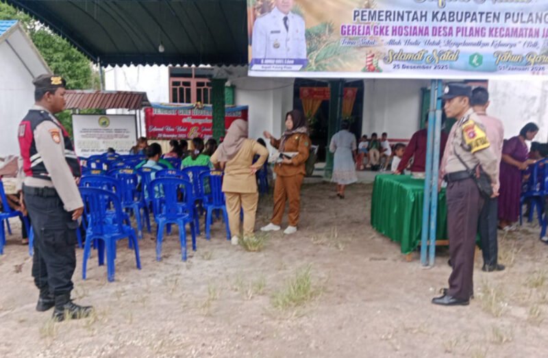 Safari Natal Berlangsung Aman, Polsek Jabiren Raya Lakukan Pengamanan Intensif