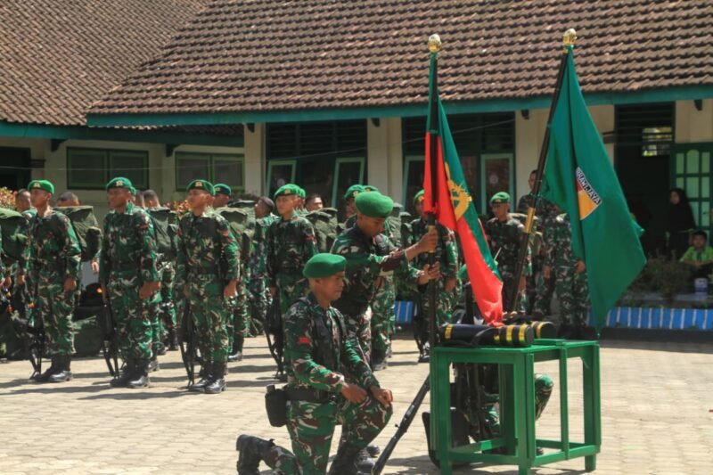 Dandim 0808/Blitar Sambut Peleton Beranting Yudha Wastu Pramuka Jaya Kodam V/Brawijaya Di Blitar