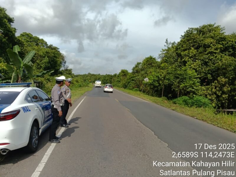 Patroli Rawan Laka, Satlantas Polres Pulang Pisau Pastikan Keamanan dan Ketertiban Berlalu Lintas
