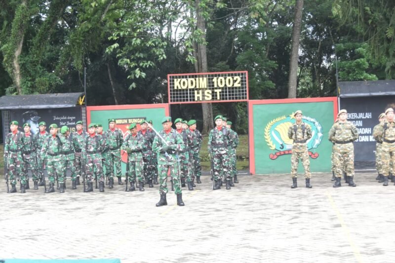 Upacara Hari Bela Negara ke-77, Prajurit Kodim 1002/HST Siap Hadapi Tantangan Bangsa