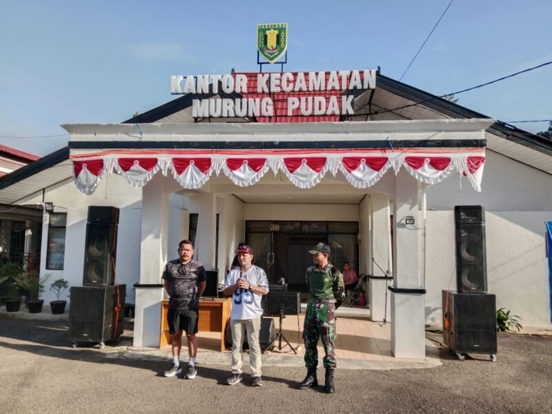 Koramil 1008-04 Turut Hadir Meriahkan Jalan Santai HUT ke-60 Tabalong di Murung Pudak