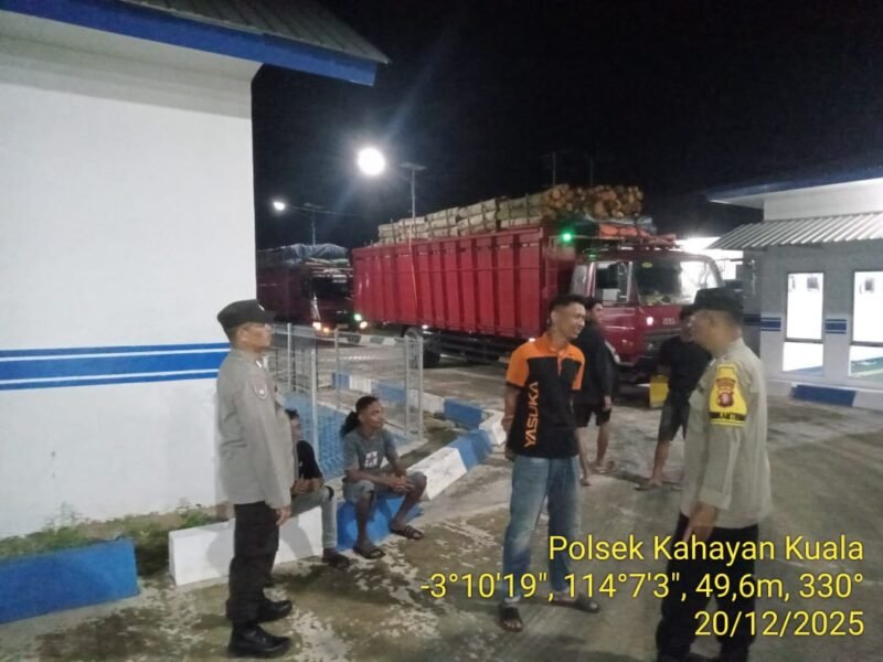 Polsek Kahayan Kuala giat KRYD berupa Patroli Kamtibmas guna Cegah Kriminalitas & Premanisme