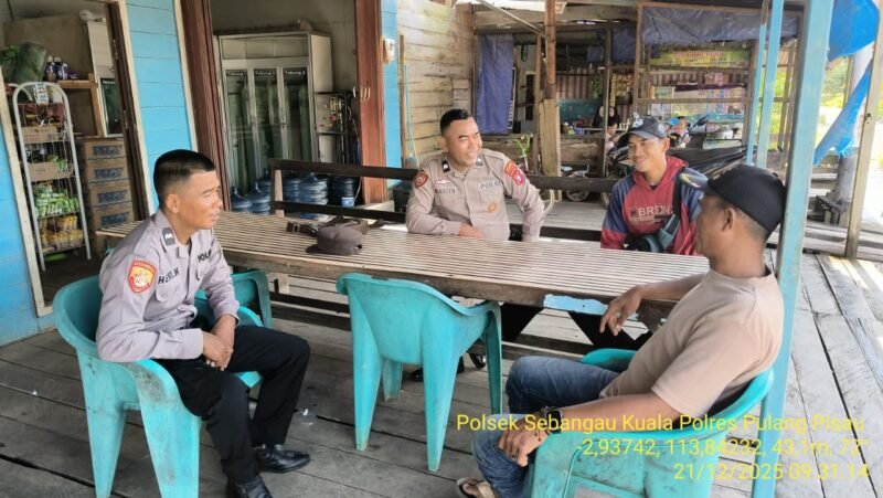 Polsek Sebangau Kuala sambang dan Lakukan Sosialisasi dan imbauan Kepada Masyarakat