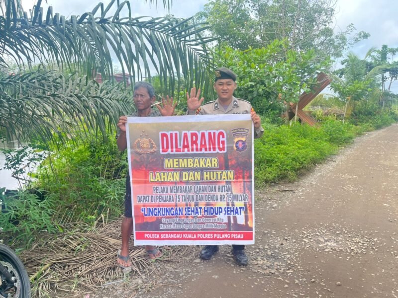 Polsek Sebangau Kuala Laksanakan Sosialisasi Karhutla